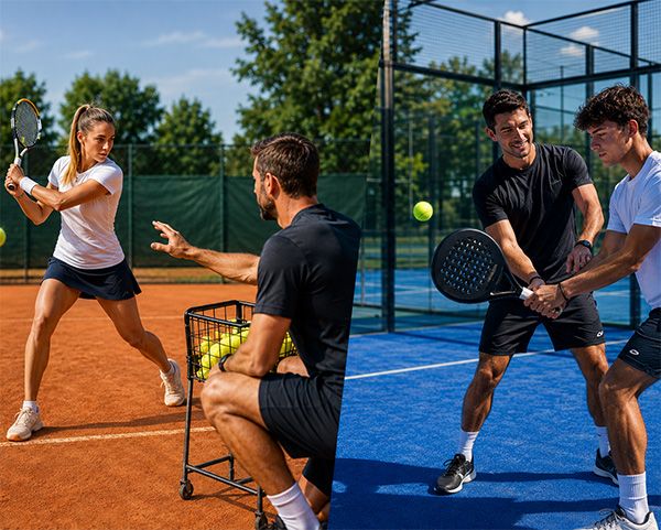 Overzicht trainingen tennis/padel